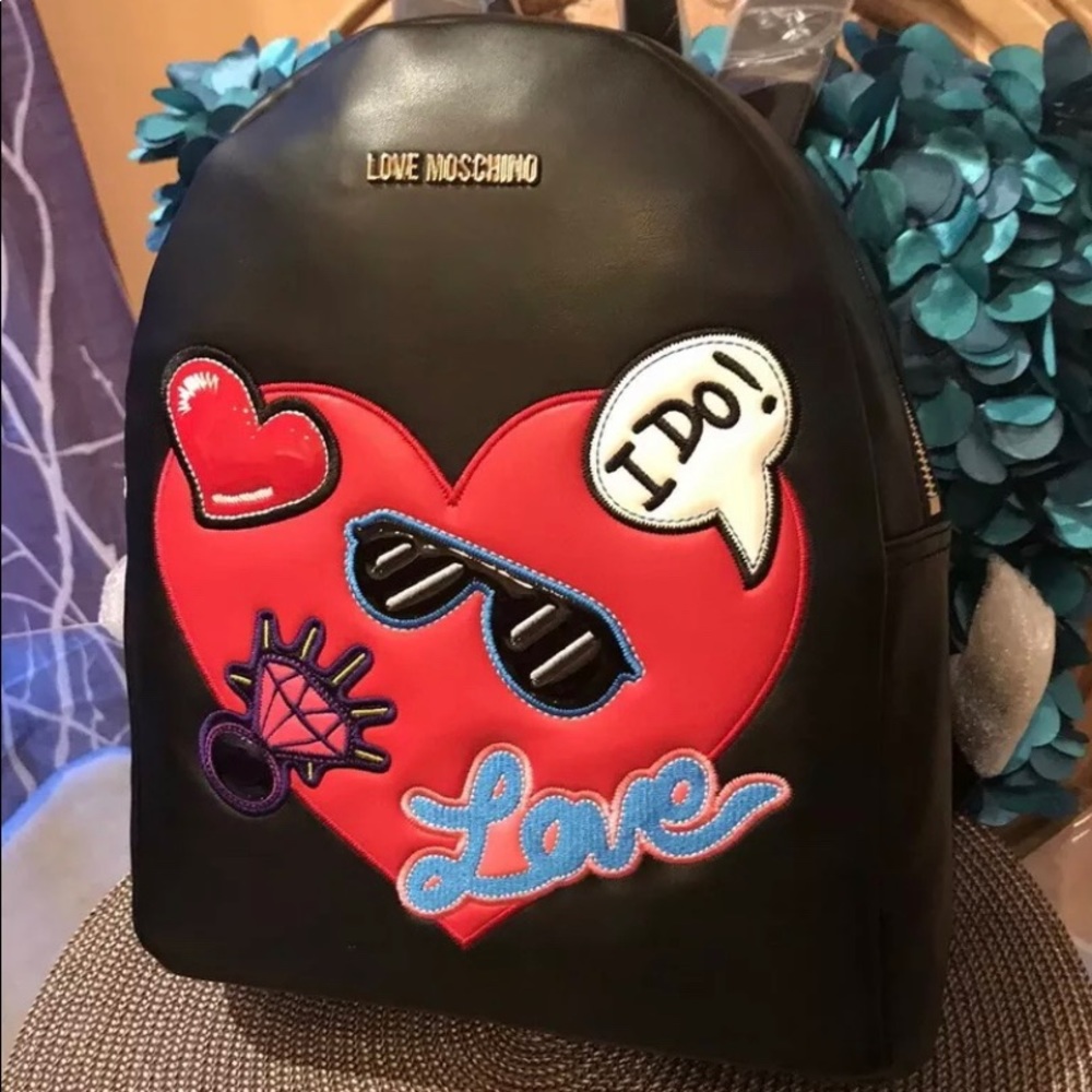 Moschino I do mini backpack new with tags